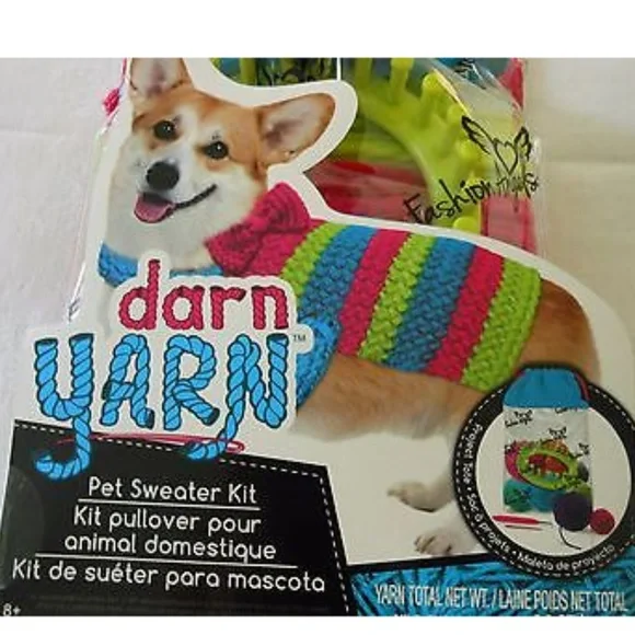 DARN YARN Pet Sweater Kit Pre-Teen Hobby - Picture 5 of 6